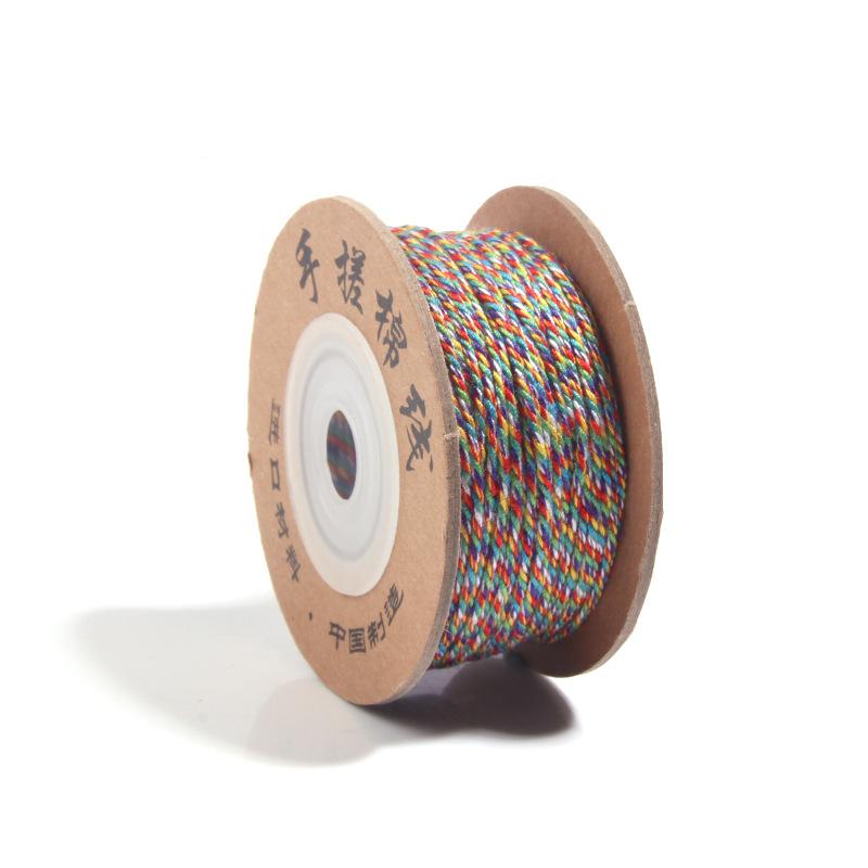 Tibetan Hand-Rubbed Cotton Thread Wenwan Buddha Bead Cotton Rope Hand Rope Braided Rope, Handmade Diy Material Bracelet Braided Rope Accessories