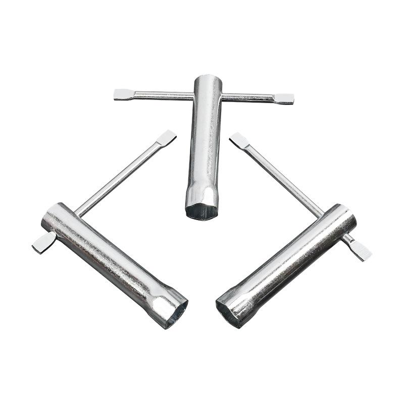 T-Type Socket Wrench: Steel Pipe Stamping Sleeve, One-Piece Press Rod, Hexagon Spark Plug Socket Tool
