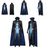 Halloween Megamind Jumpsuit Umhang Handschuh Set Performance Kostüm für Cosplay und Bühnenauftritte