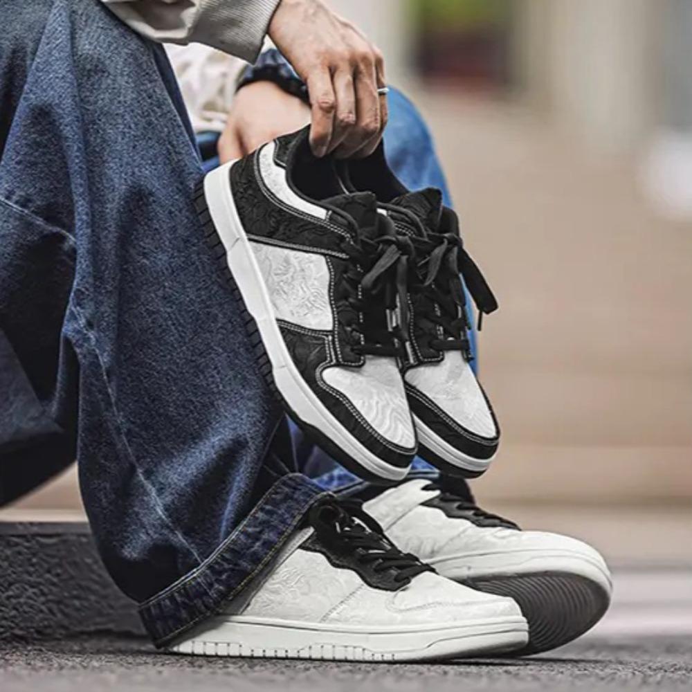 Men's High Quality Casual Sports Shoes, Versatile and Comfortable Shoe Style, Autumn Trend Men's Shoes, Round Toe Lace Up Black Comfortable Soft Sole