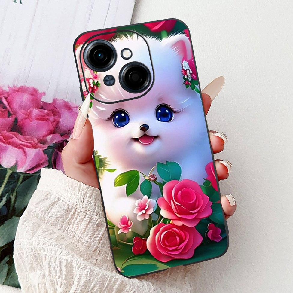 6.67'' For Tecno Spark Go 1 Case Pop 9 Cover Cute Cat Cartoon Fashion Butterfly Boy Girl Back Cover For Tecno Pop 9 Phone Case