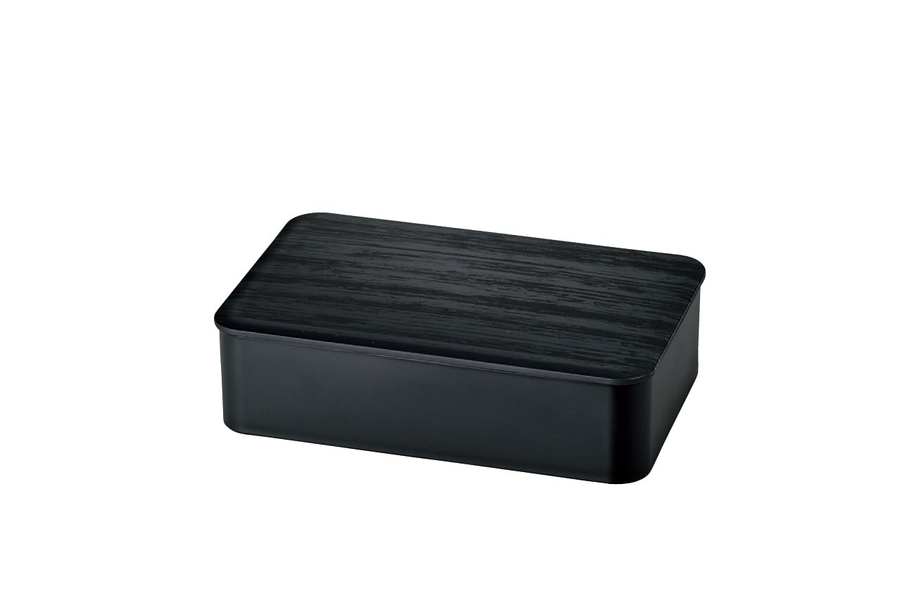 

Tatsumiya WOOD STYLE Lunch Black Wood 30462 Single-Tier Box, Grain, 800mm,