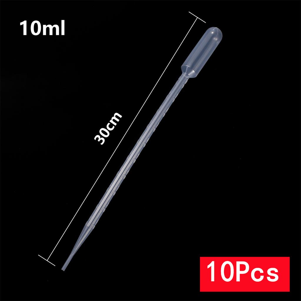 Garden Planting Plastic Pipette 0.2/0.5/1/2/3/5 /10ML Disposable Graduated Container Liquid Dropper Plant Seedling Growing Straw