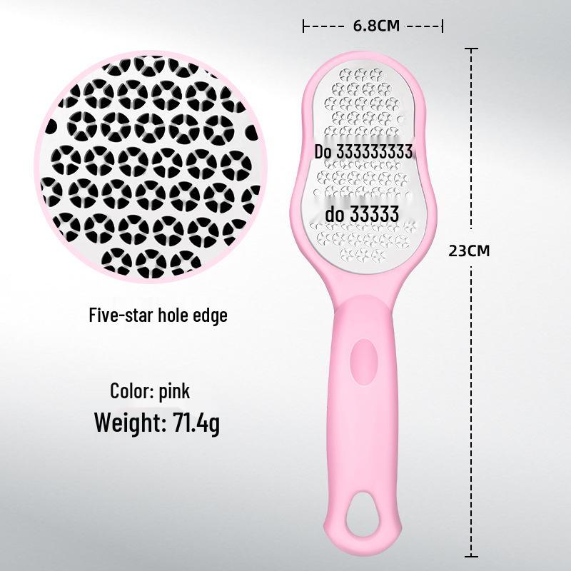 Stainless Steel Foot Scrubber: Removes Dead Skin & Calluses, Anti-Splash Design.