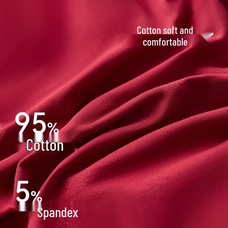 Lee Men's Lucky Red Cotton Boxer Briefs (2-Pack)