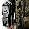 Belt Clip Multifunctional Outdoor Carabiner Hook Buckle Black Carabiner for Climbing Rescue Survival Camping Hiking Backpacking