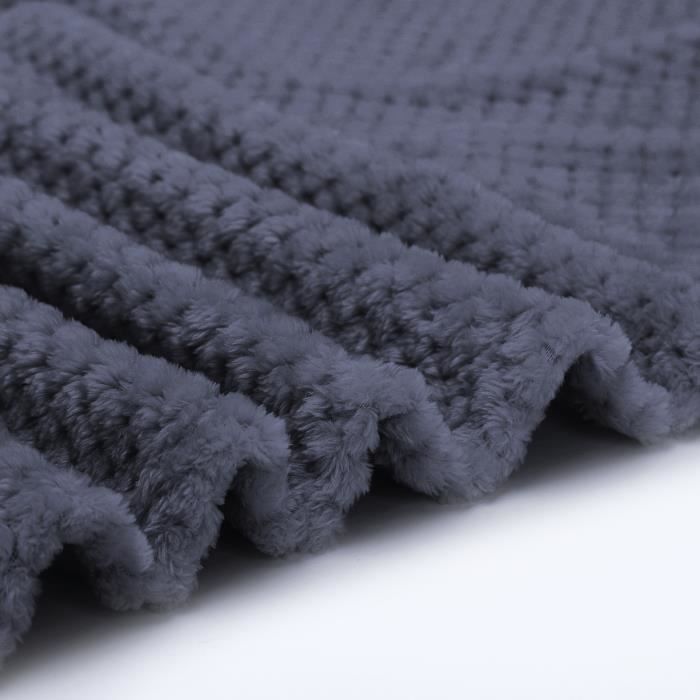 Nobleza - couverture en tissu doux pour chiens, chats, lapins… lavable machine, 120*100cm. gris.