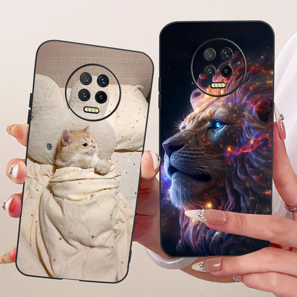 For Infinix Note 7 Case Cover Cute Cat Fashion Butterfly Funny Painted Silicone Phone Casing For Infinix X690B X690