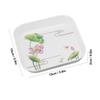 4Pcs Raised Anti-spill Edge Snack Plate Food Grade Melamine Food Dish Snack Platter  Snack Serving
