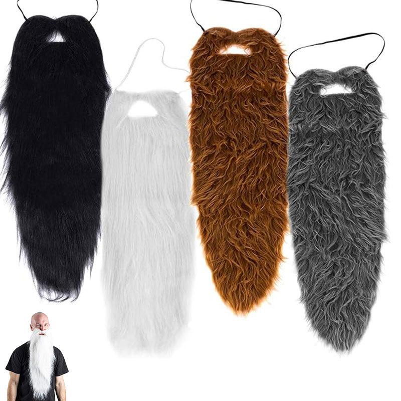 Fake Beard Dress Up With Elastic Rope Facial Hair Cosplay Fake Mustache For Stage Performance Holiday Masquerade Festive