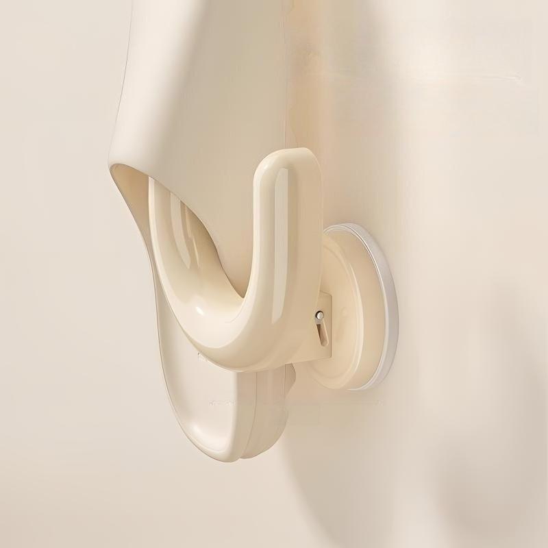 1 Stück Bohrfreier Badezimmer-Saugbecher PP Pantoffelständer, hängender Abtropfer, Schuhaufbewahrung, geeignet für die Aufbewahrung im Badezimmer zu Hause, Toilettenwandregal, Weihnachtsgeschenk.