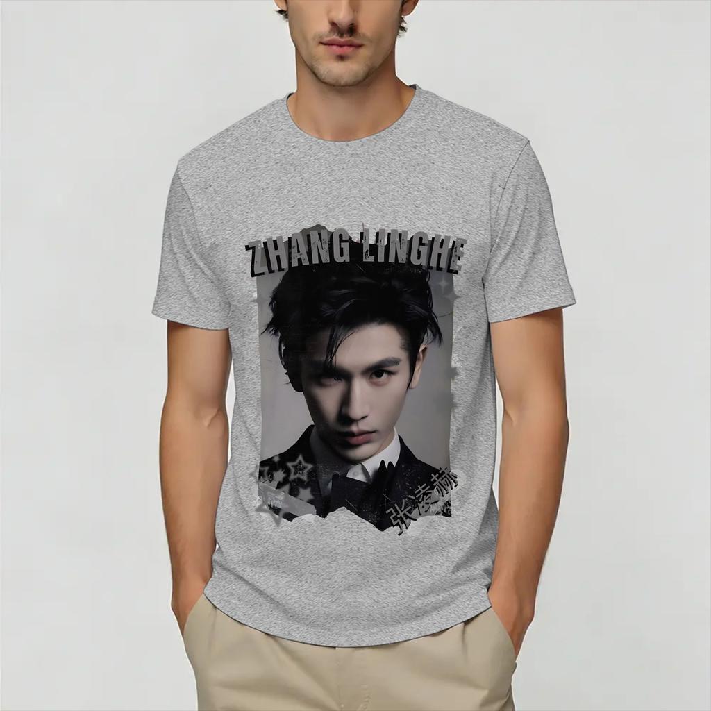 Zhang Linghe Tshirt Summer Trending Tshirts Unisex 100 Cotton Oneck Oversized Top Tees Short Sleeve Vintage Tops