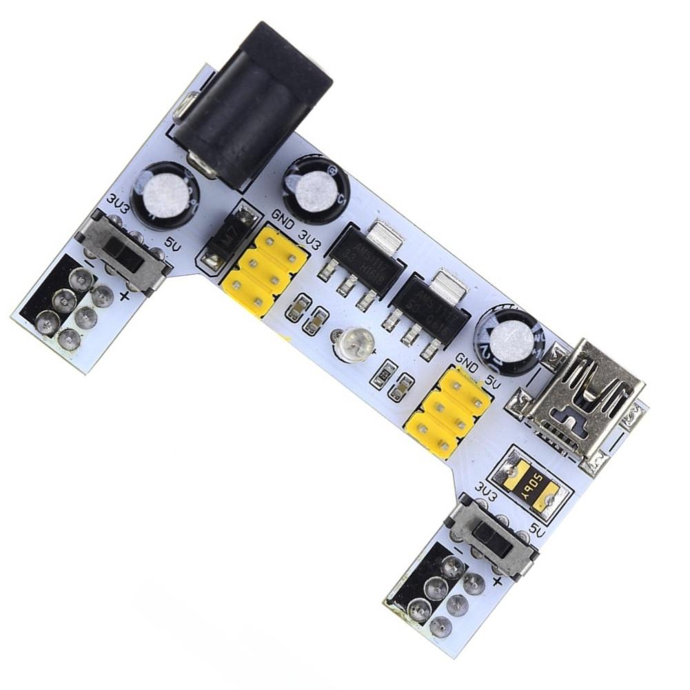 1pc USB Interface 2 Channel 5V/3.3V Breadboard Power Supply Module For Electronic Accessories Easy To Install
