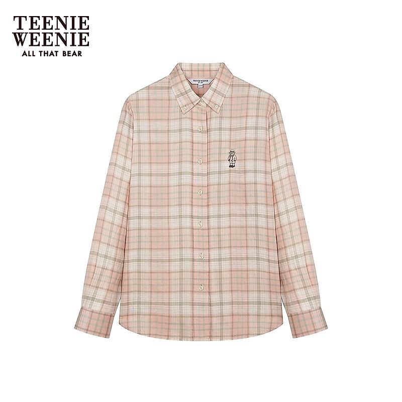 Teenie Weenie Women s Tencel-Linen Plaid Shirt S