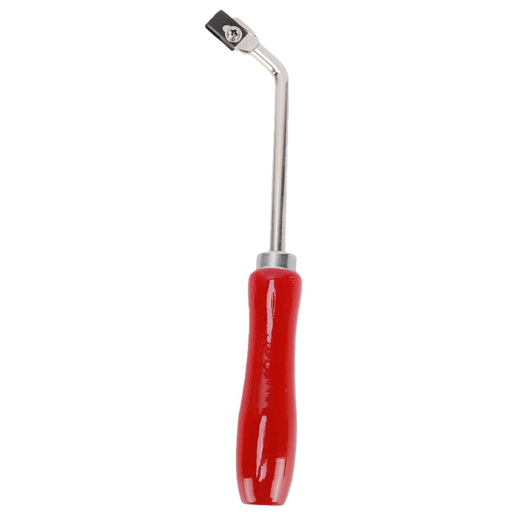 Rowkarka do podłóg Solidny stalowy frez do rowkowania z 3 zapasowymi ostrzami do montażu podłóg z tworzywa PVC Czerwony buk handle