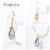 Jewelry Clamp Pinch Clip Bail Hooks Accessories 18K Gold Plated Brass Flowers Charm Pendants Connector For DIY Earrings Making