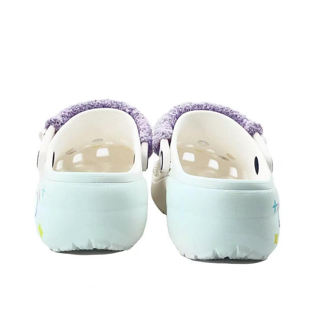 Crocs Classic Platform Clog EVA Comfortable and Stylish Simple Casual Personality Commuter Hole Shoes Unisex Green