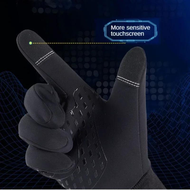 Waterproof Cycling Gloves Winter Warmer Bicycle Gloves Outdoor Scooter Windproof Riding Motorcycle Ski Warm Bike Cycling Gloves