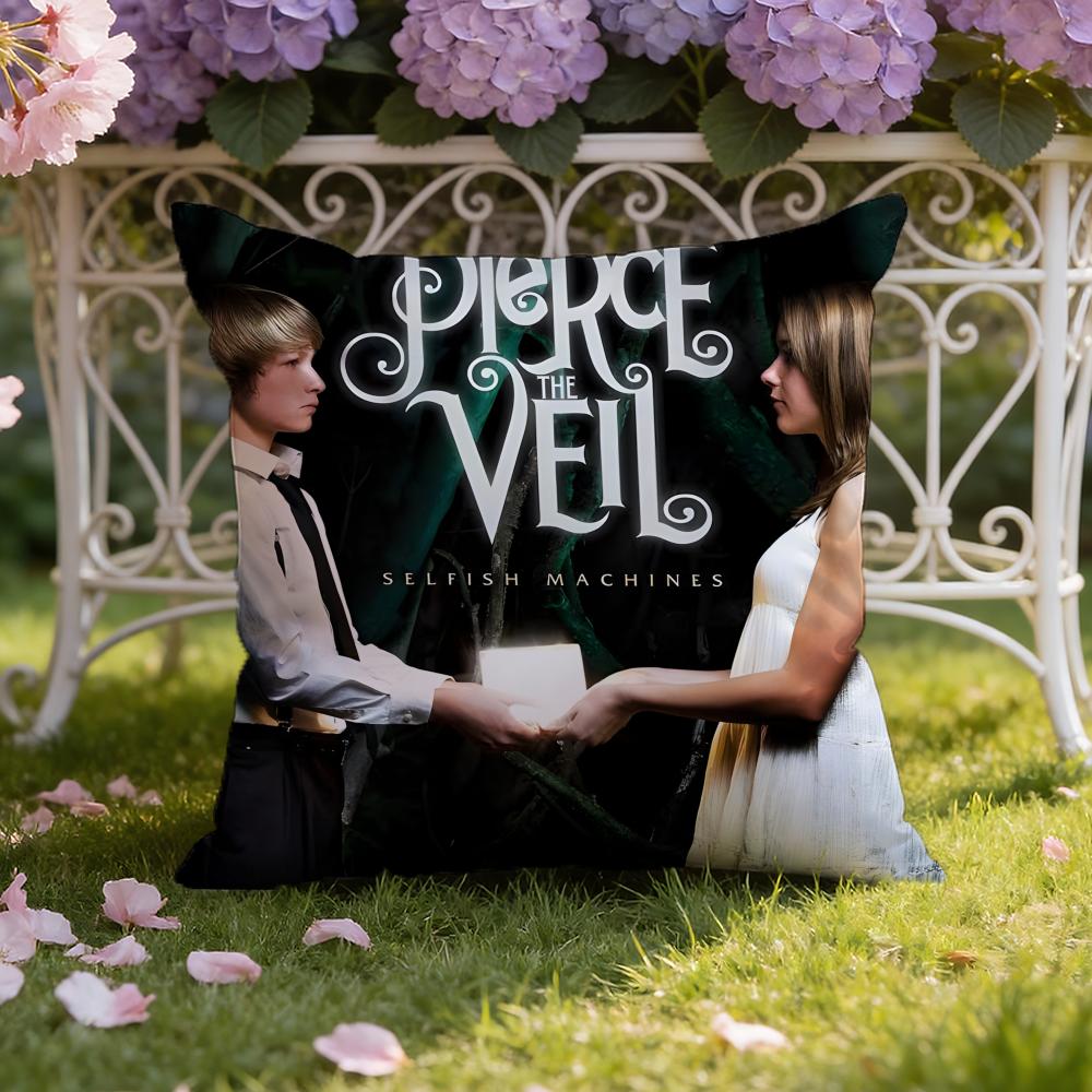 P-Pierce Band The Veil Cushion Cover Home & Car Dual-Scene Pillow Cover: Reversible for Premium Comfort