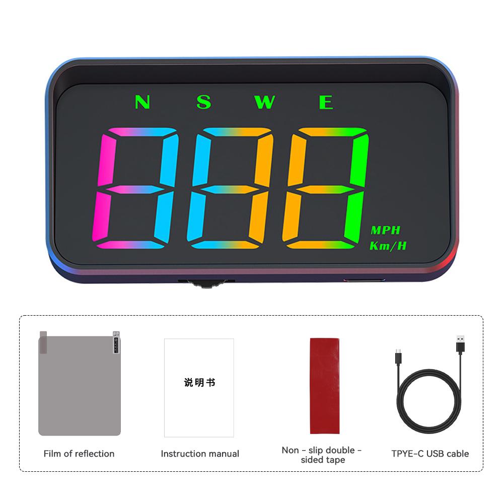 

Автомобильный цветной цифровой GPS HUD дисплей спидометр измеритель скорости для грузовика Plug and Play автозапчасти аксессуары с дисплеем км/ч или миль/ч