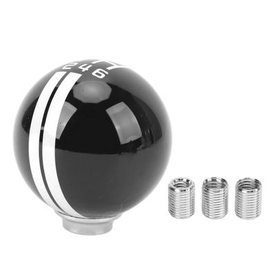 6-Gang Auto Rennschaltknauf für Shelby GT500 Stil Runder Ball Schaltknauf mit 3 Adaptern für