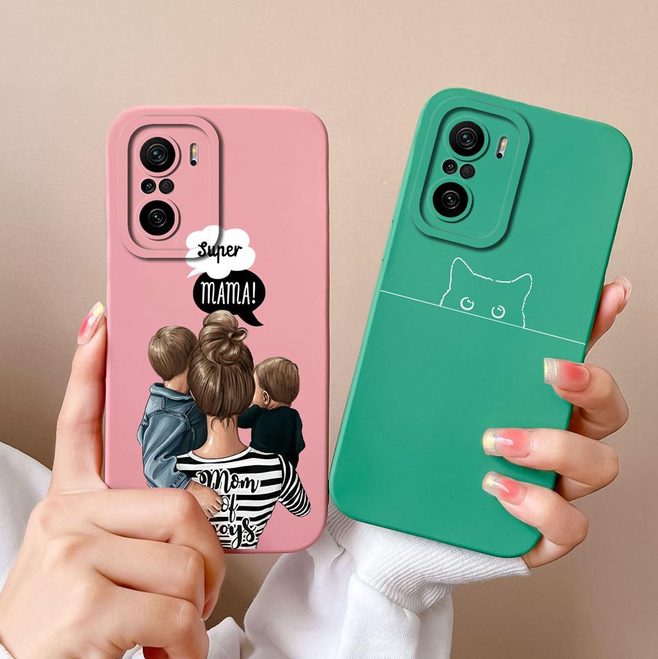 Anime Case For Poco F3 GT Soft Smooth Liquid Silicone Full Protection Anti Choc Phone Back Cover For Poco F 3 F3GT Protector