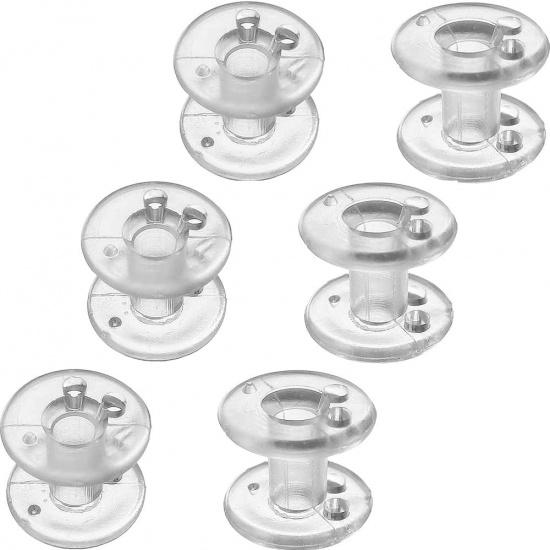 

Cutelec 10 PCS Pleated Shade Hold Downs Spool Tensioner with Cleats on The Back Window Covering Hardware Cord Retainer Spool for RV Shades