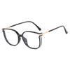 Anti-blue Light Glasses Square Metal Eyewear Women Men Large Frame Luxury Eyeglas Blue Light Blocking Man Lady Computer Eyeglas