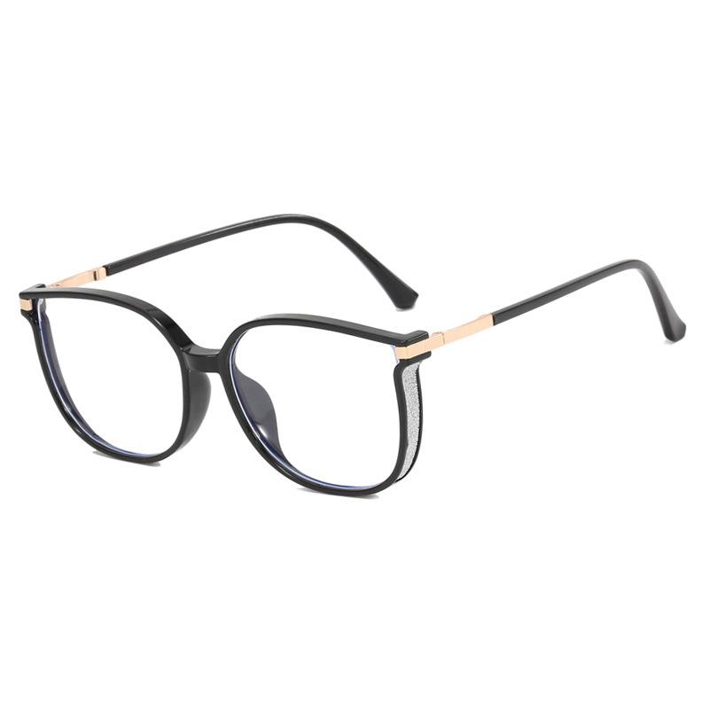 Anti-blue Light Glasses Square Metal Eyewear Women Men Large Frame Luxury Eyeglas Blue Light Blocking Man Lady Computer Eyeglas