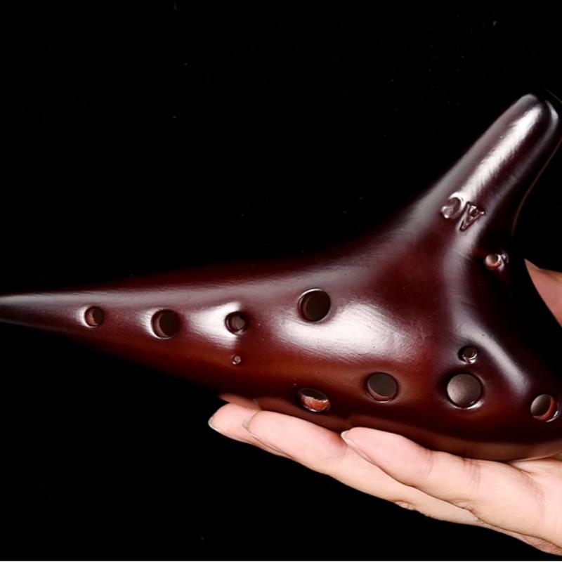 Ceramică Ocarina Baza Instrumente Orff Vindecare 12 găuri Ocarina timpului Terapie cu sunet Accesorii pentru instrumentație muzicală profesională Legenda Ocarine