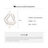 French Pearl Bow Lace Heart Necklace for Women Fabric Hollow Pendant Collarbone Chain Elegant High-End Lolita Dress Accessories