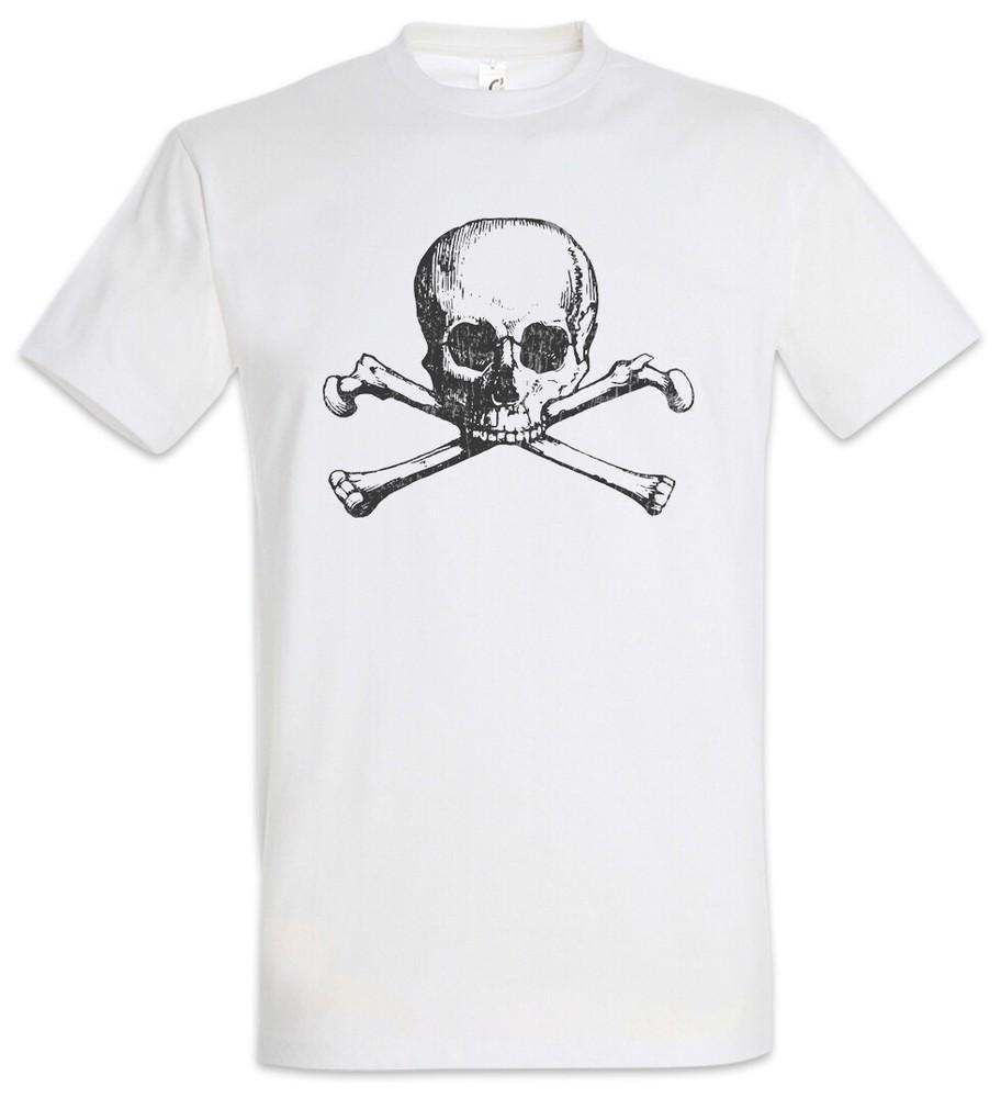 

Skull & Crossbones II T-Shirt Skulls Pirate Pirates Flag Banner Symbol Sign Logo 4XL