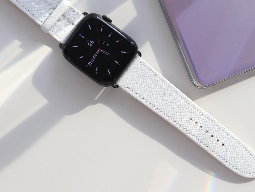 APOSTROPHE COMMA Leather Work Apple Watch Strap Leather Band_Light Purple