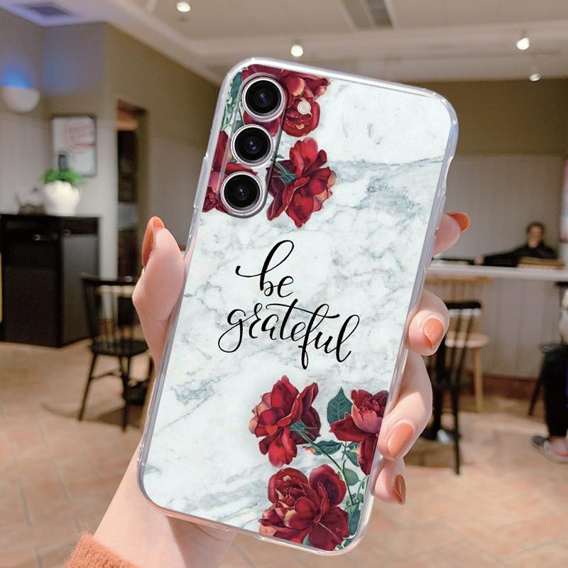 For Samsung Galaxy S24 Case S24 Plus S 24 Ultra Phone Cover Marble Clear Coque Soft TPU Fundas For Samsung S25 FE S25+ Shell