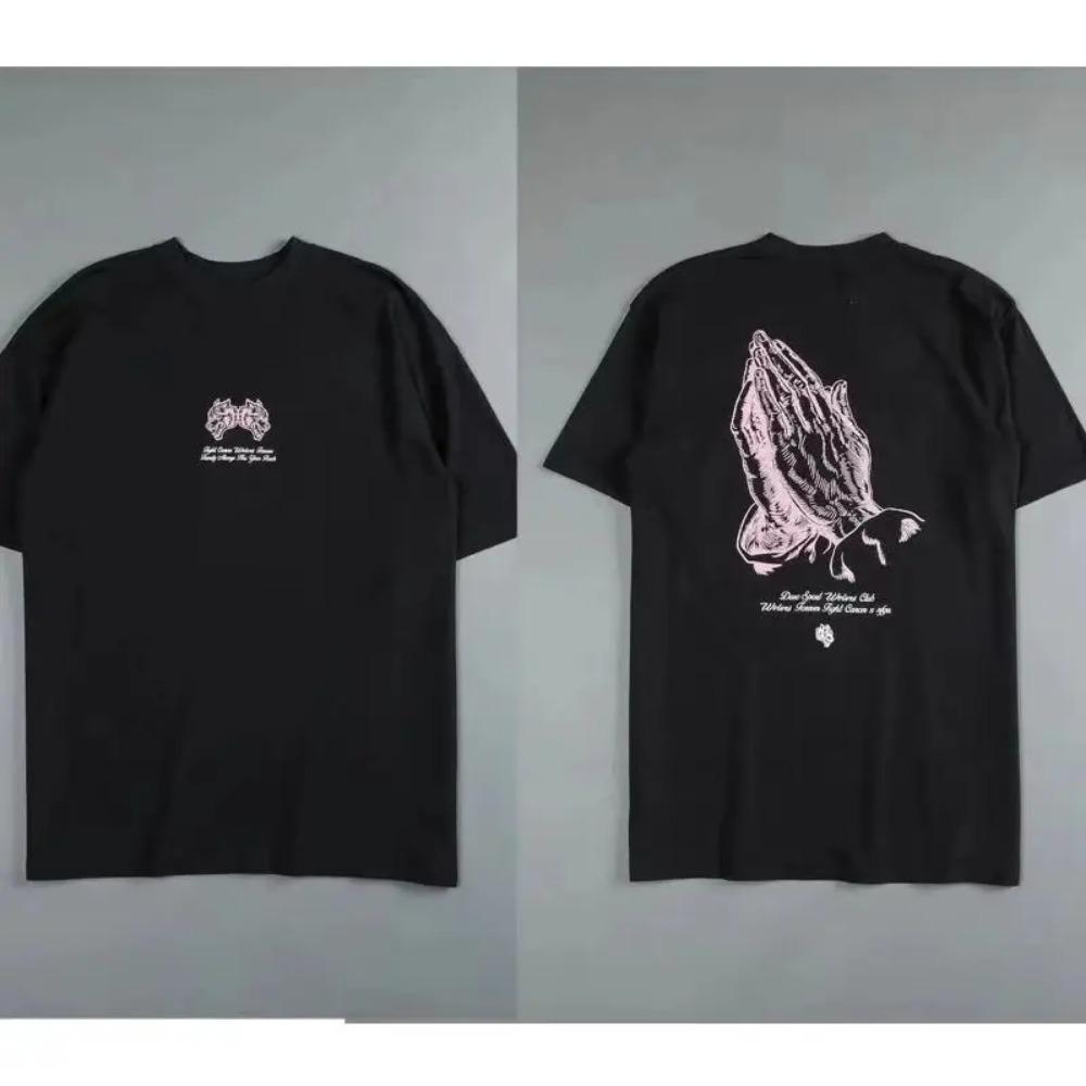 2025 Darc Sport Wolves T-Shirts Oversized Bodybuilding Gym Men Clothing Fugees Graphic Short Sleeve Top Tees Darcsport T Shirts