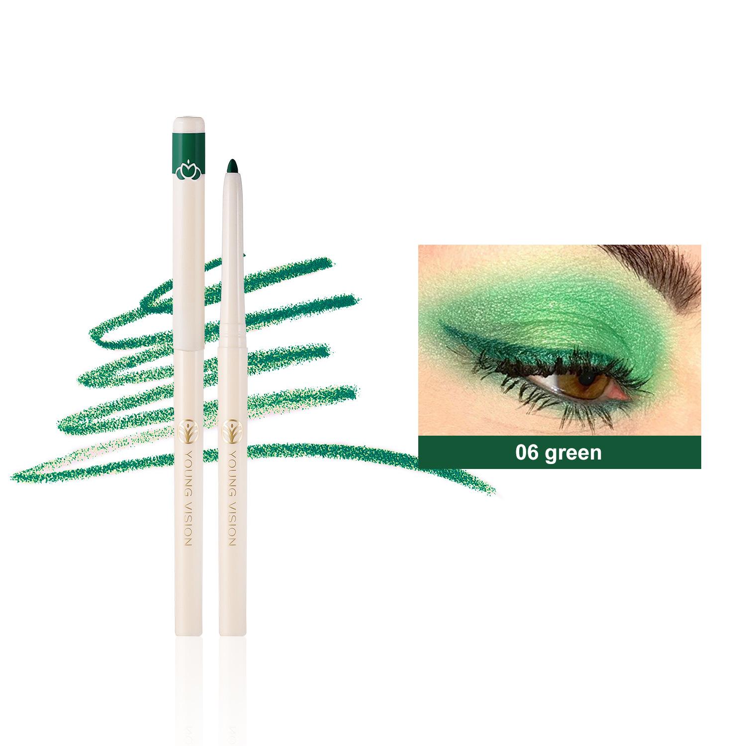 

12-цветная перламутровая матовая подводка для глаз, гелевая ручка, которую нелегко размазать, вращающаяся подводка для глаз, легко окрашиваемая ручка для теней для век 06