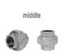 Galvanized Female Thread Union Joint for Fire, Steam, and Water Pipes
