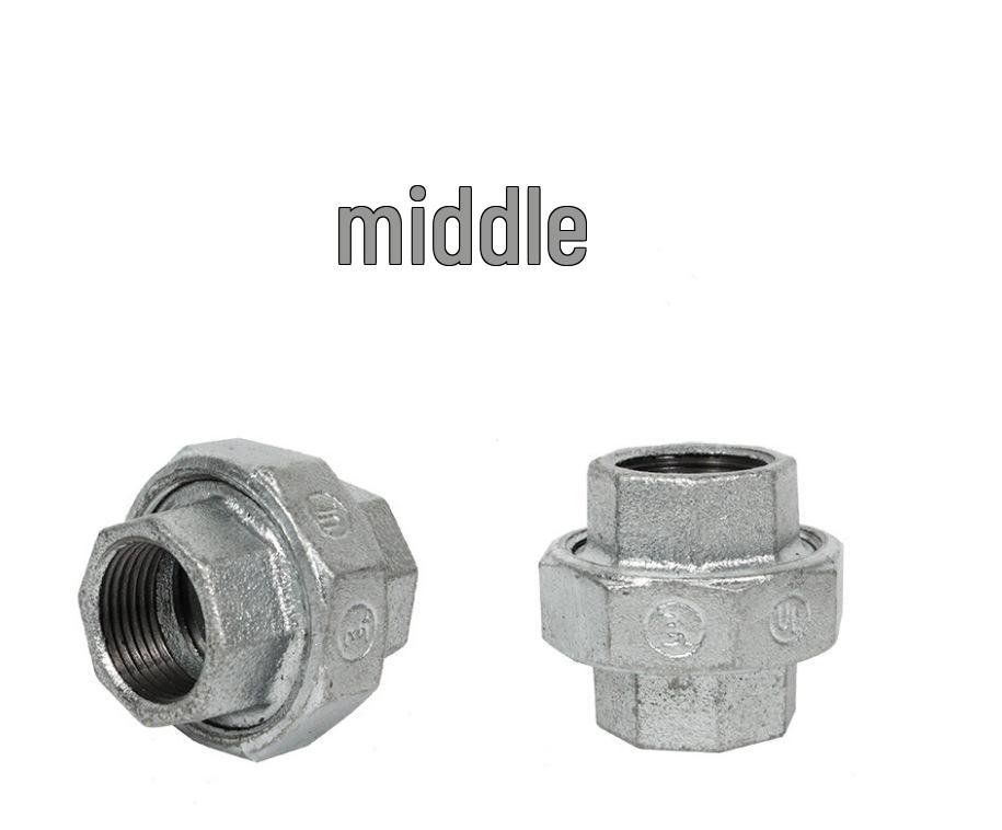 Galvanized Female Thread Union Joint for Fire, Steam, and Water Pipes