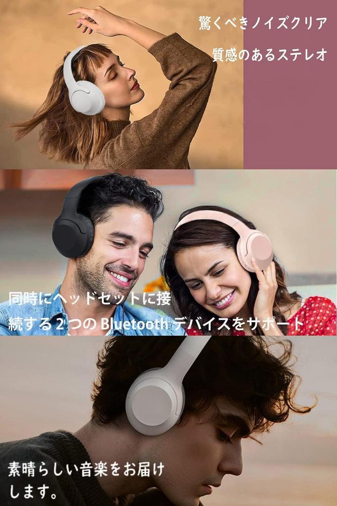 Upgraded Bluetooth HiFi Deep No 40mm HD Driver 50H Noise Bluetooth Headphones Headphones, Over-Ear Headphones, Version, V5.3 Stereo, Closed-Back,
