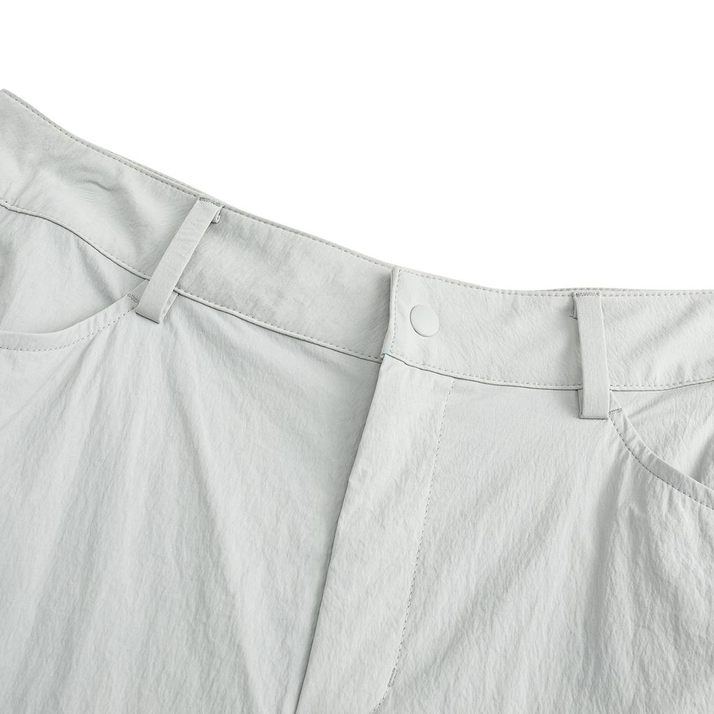 Anta Lifestyle Series Womens Woven Long Pants Summer Casual Pants Women bottoms White-Mist-Gray 962628509-2