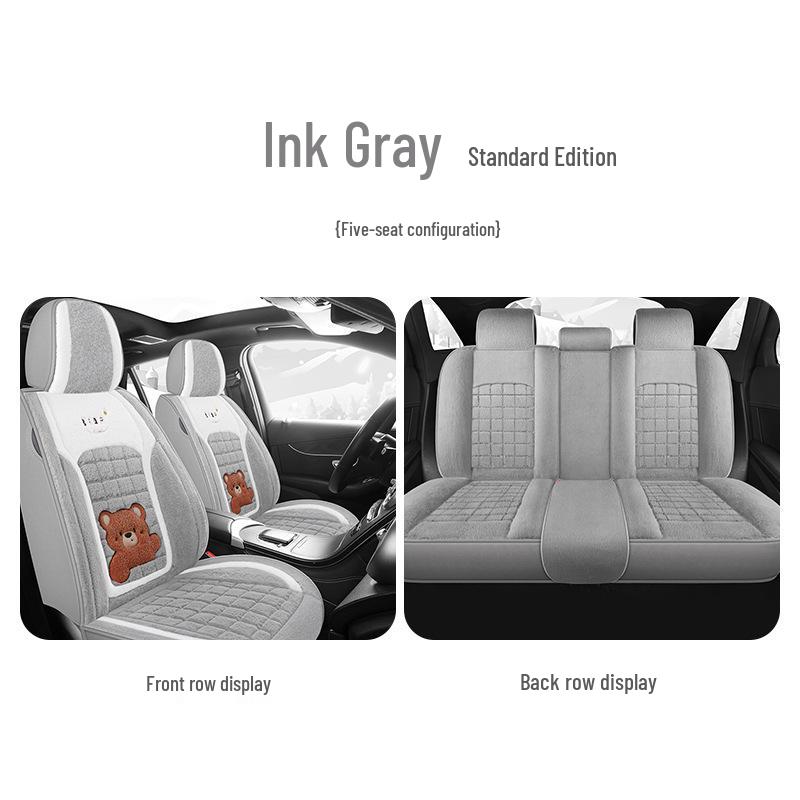 Universal Linen Car Seat Covers: Four-Season, Breathable, Wear-Resistant, Full Surround for Five-Seater Vehicles