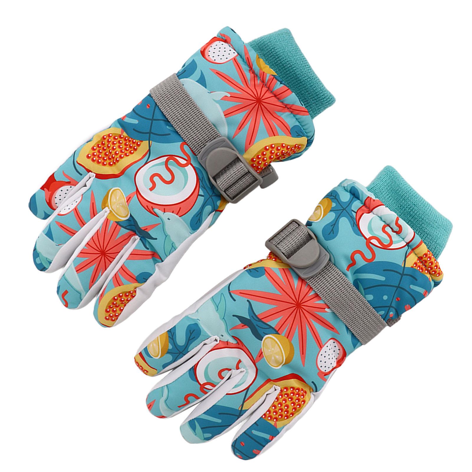 

2 шт. Детские лыжные перчатки Термоутепленные Водонепроницаемые Ветрозащитные Перчатки для улицы Зима Детский Снег