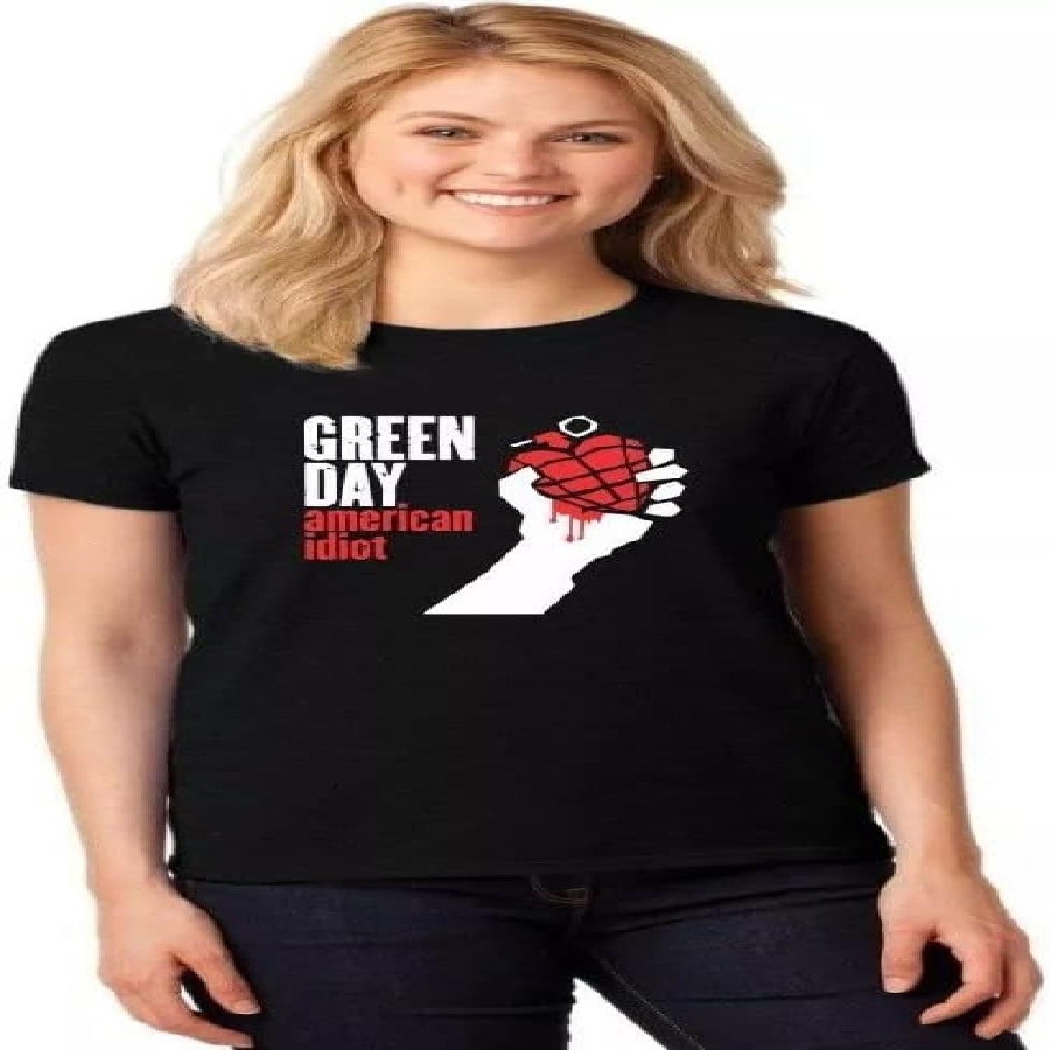 American Idiot  (White) Womens Fitted T-Shirt S