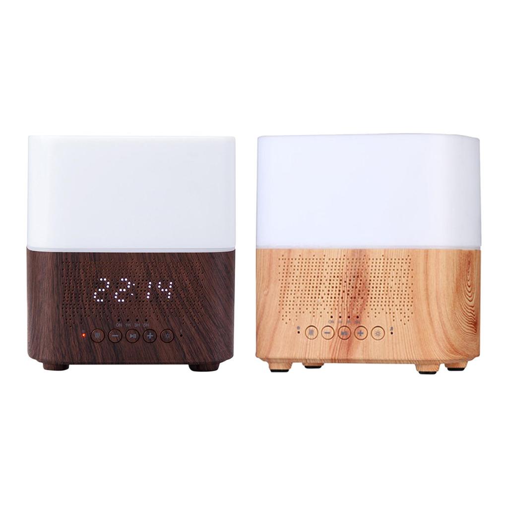 Wood Grain Essential , with Blueteeth Speaker Automatic Silent Cold Mist Electric Air Humidifier Diffuser, for