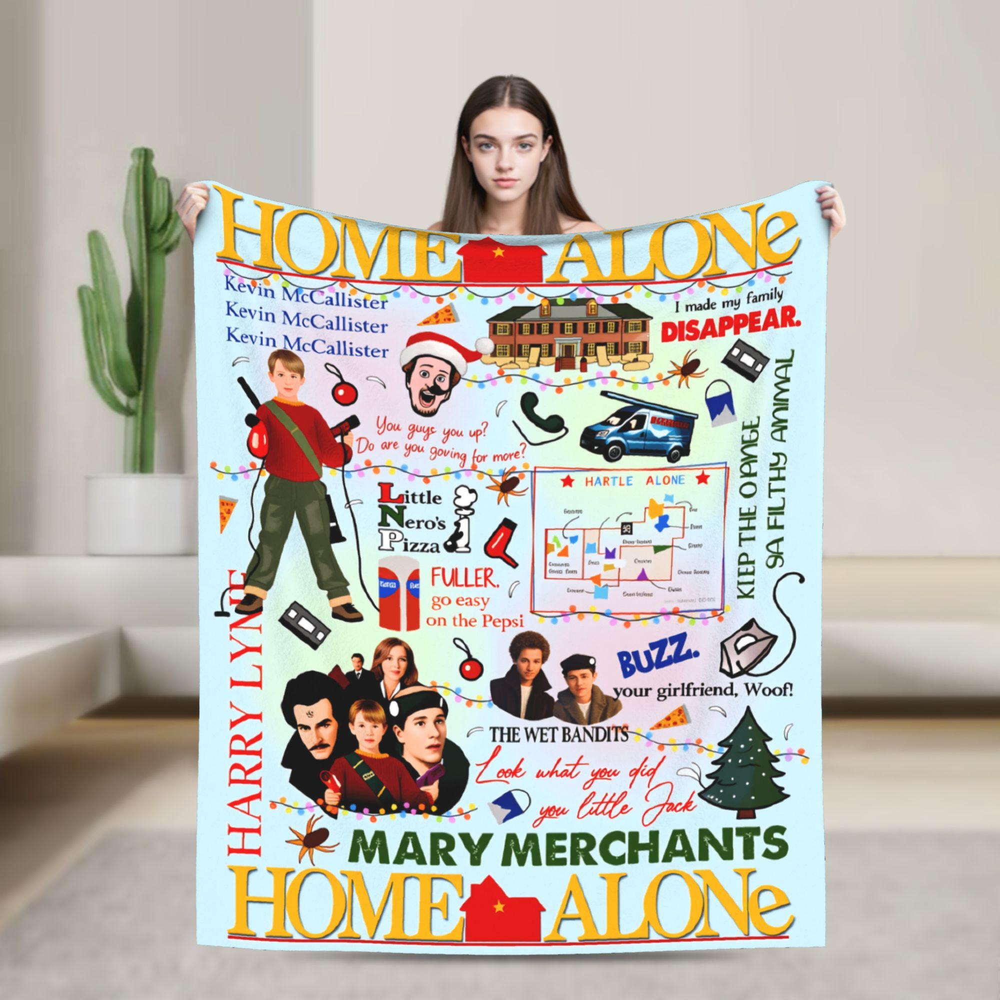 

Home Alone Kevin Comedy Blanket Quality Super Soft Bedding Throws Winter Kids Adult Bedroom Street Trend Bedspread 75x90cm