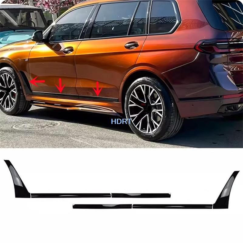 For BMW X7 G07  + Car Style Door Side Skirt Edge Body Anti Collision Trim Protector Decoration Accessories Exterior Sticker