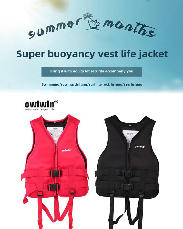 Universal High Buoyancy Life Jacket for Water Sports and Safety
