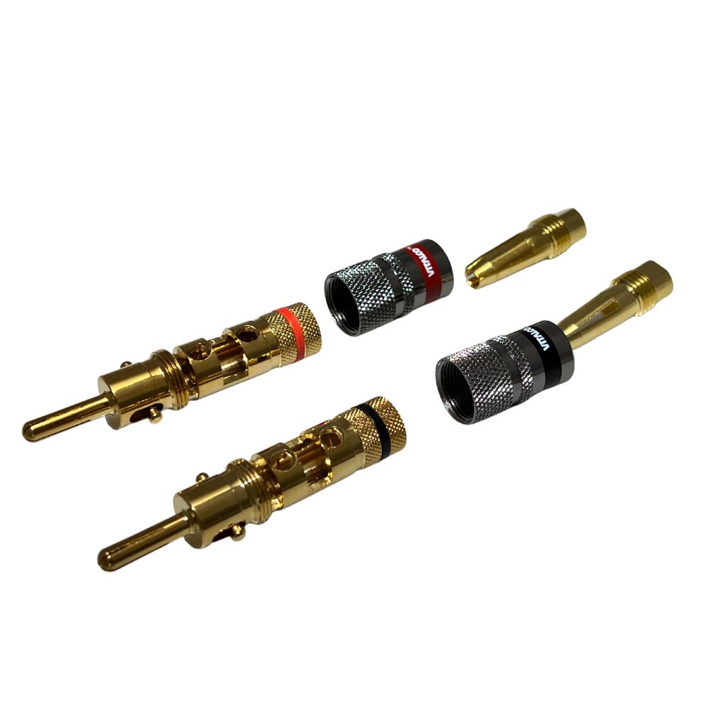 Professional Speaker Banana Plug 6mm Set of 2 Vitalco (Wg1)