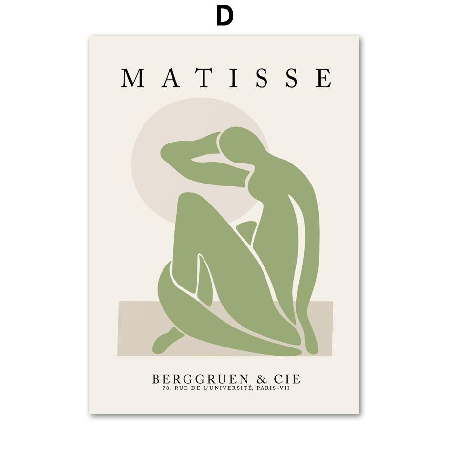 Yeşil Henri Matisse Deniz Yosunu Kesme Vazo duvar sanatı tuval yağlıboya İskandinav Posterler Ve Baskılar Duvar Resimleri Oturma Odası Dekor Için