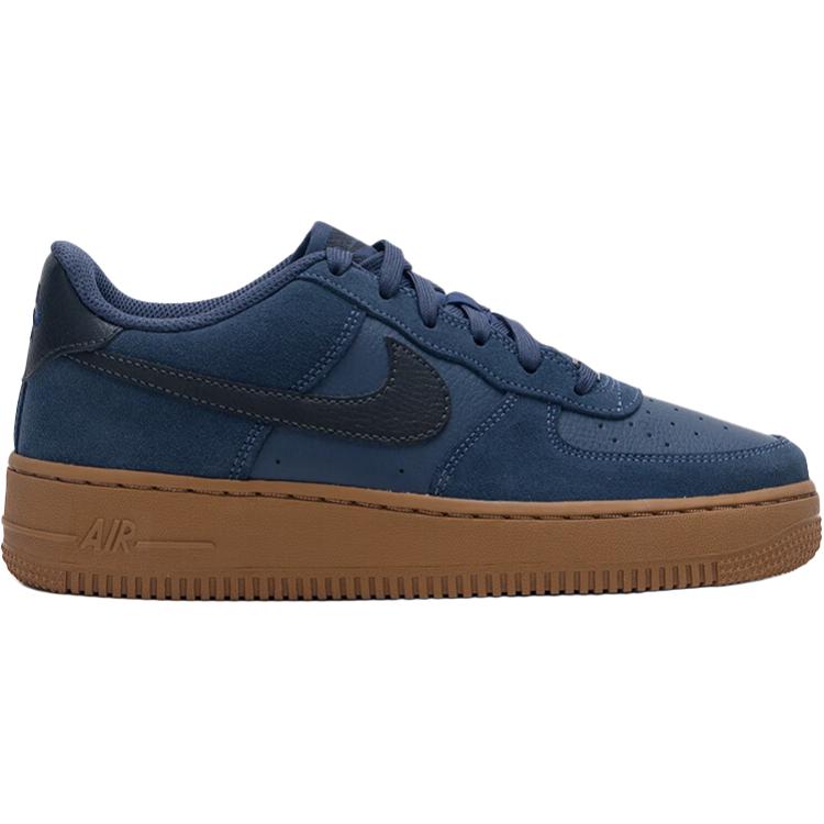 Nike Air Force 1 LV8 2 Comfortable Lightweight Low-Top Kids Skate Shoes Unisex Sneakers Blue HV4760-400